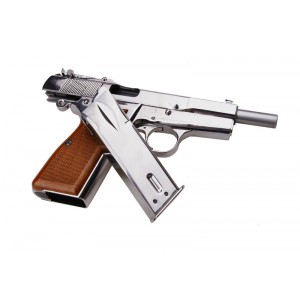 WE Модель пистолета Browning Hi-Power, металл, серебристый